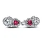 Серебряные серьги No Brand Ореол сердец 293633C01