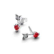 Серебряные серьги No Brand Стрела-сердце 293668C01