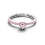 Серебряное кольцо No Brand сердце чакры Розовый 48 193088C02