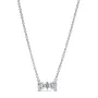 Серебряный ожерелье No Brand Искрящийся бант 393509C01 45 см (2477023747)