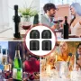 Набор вакуумных пробок для бутылок Cork 2 шт Черный (H051391-2)