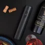 Набір для вина BAR 5в1 штопор на батарейках/аератор/пробка/ніж для фольги 5 предметів Чорний (C051397)