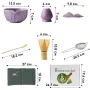 Набір для приготування чаю матчу No Brand Matcha 3125 Purple 7 предметів 13275-85684
