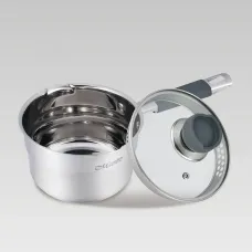 Ківш з кришкою Maestro 1,7 л Сріблястий MR-3507-16S Ківш з кришкою Maestro 1,7 л Сріблястий MR-3507-16S