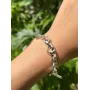 Серебряный браслет No Brand Сплетенные сердца 598100 16 см (1341770306)