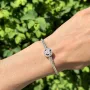 Срібний браслет No Brand Квіти 590744CZ 16 см (1341770307)