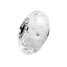 Срібний шарм No Brand Білий мурано 791617CZ (1341770313)