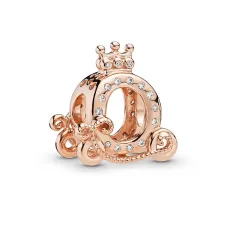 Срібний шарм No Brand Сяюча карета з короною 788129CZ (1341770352)