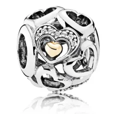 Срібний шарм No Brand Heart of Romance 792108CZ (1341770356) Срібний шарм No Brand Heart of Romance 792108CZ (1341770356)