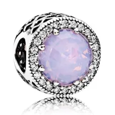 Серебряная бусина No Brand Розовый камень 791725NOP (1341770359)