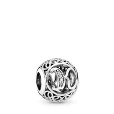 Срібний шарм No Brand Літера K 791855CZ (1341770374)