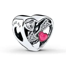 Серебряный шарм No Brand Heart arrow 1341771310