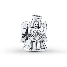 Срібний шарм No Brand Ангел кохання 792010CZ (1341771424)