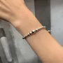 Срібний браслет No Brand Сфери з регульованою застібкою 597749 One Size (1341773055)