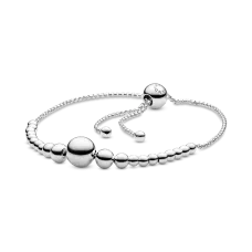 Срібний браслет No Brand Сфери з регульованою застібкою 597749 One Size (1341773055)