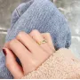 Срібна каблучка No Brand Бджола і стільники 167116EN16 50