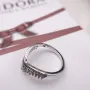 Серебряное кольцо No Brand Желание принцессы 197736CZ 50
