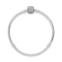 Срібний браслет No Brand з блискучою застібкою 590723CZ 22