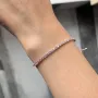 Срібний браслет з регульованою застібкою No Brand Сяюча нитка 590524PCZ One Size (1341782523)