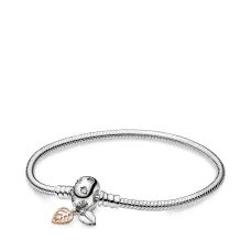 Срібний браслет No Brand Листя 588333CZ 16 см (1341782538)