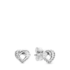 Серебряные серьги No Brand Сплетенные сердца 298019CZ (1341782548)