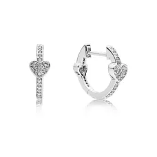 Серебряные серьги No Brand Обольстительные сердца 297290CZ (1341782550)