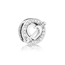 Серебряный шарм No Brand Сердца и стрелы 797793CZ (1341785599)