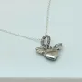 Серебряное колье с кулоном No Brand Крылья Ангела 398505C01 45 см (1341786798)