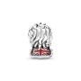 Серебряный шарм No Brand Лев с флагом Великобритании 799032C01 (1341786880)