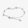Серебряный браслет No Brand Ромашки 598807C01 16
