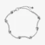 Серебряный браслет No Brand Ромашки 598807C01 16