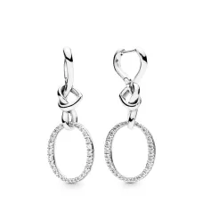 Серебряные серьги No Brand Узы любви 298110CZ (1341787778)