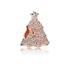 Серебряный шарм No Brand Сияющая елка 781765CZ (1341787800)