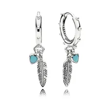 Серебряные серьги No Brand Магические перья 297205EN168 (1341787806)