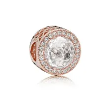 Серебряный шарм No Brand Сияющие сердца 781725CZ (1341787810)