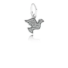 Срібний шарм No Brand Голуб 791350CZ (1341787840)