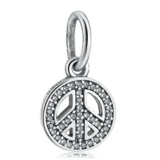 Серебряный шарм No Brand Символ мира 791308CZ (1341787855)