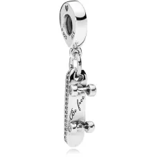 Серебряный шарм No Brand Скейт 797206CZ (1341787879)