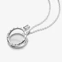 Серебряный медальон с сапфировым стеклом на цепочке No Brand 590529-60 60 см (1341787891)