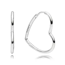 Серебряные серьги No Brand Ассиметричные сердца 297822 (1341787936)