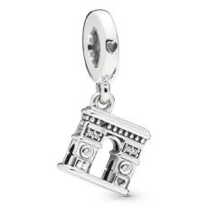 Серебряный шарм No Brand Триумфальная арка 798127CZ (1341788664)