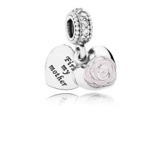 Срібний шарм No Brand Роза для мами 791528EN40 (1341788688)