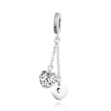 Срібний шарм No Brand Кохання на замку 797642CZ (1341788702) Срібний шарм No Brand Кохання на замку 797642CZ (1341788702)