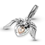 Серебряный шарм No Brand Сердце с крыльями ангела 789296C01 (1358706559)