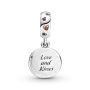 Срібний шарм No Brand Міккі та Мінні Маус Love and Kisses 799298C01