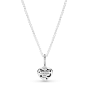 Серебряное колье No Brand Блестящий синий месяц со звездами 399232C01 50 см (1358706603)