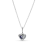 Серебряное колье No Brand Блестящий синий месяц со звездами 399232C01 50 см (1358706603)