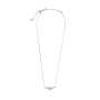 Срібне кольє No Brand Блискуче серце 399273C01 45 см (1358706608)