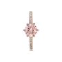 Серебряное кольцо No Brand с короной и розовым камнем 188289C01 48