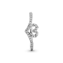 Серебряное кольцо No Brand Сияющее сердце 199302C01 48